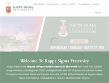 Tablet Screenshot of kappasigma.org